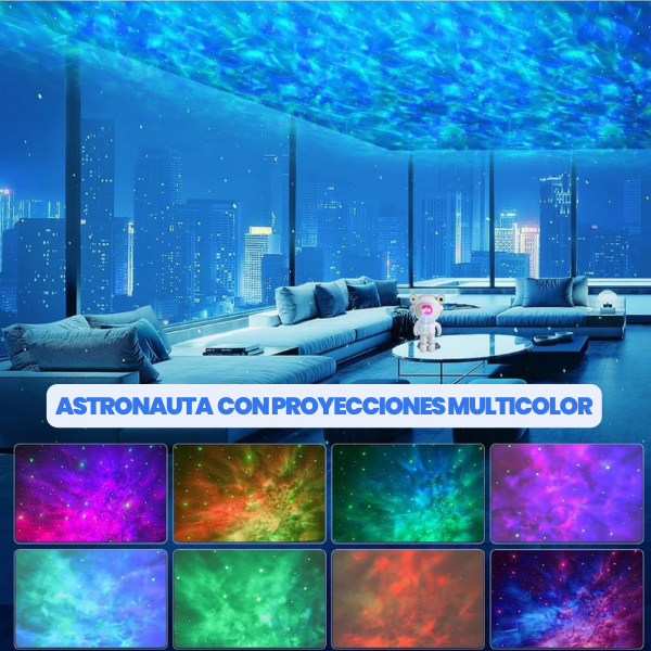 ASTRONAUTA PROYECTOR DE GALAXIAS 🪐 + ENVIO GRATIS