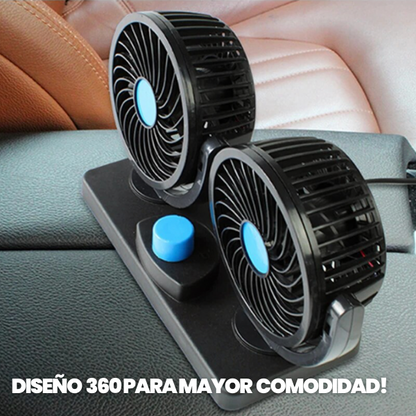 VENTILADOR DOBLE PARA AUTO 🚘 + ENVÍO GRATIS