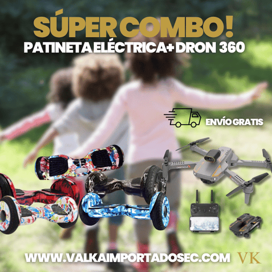 COMBO PATINETA ELÉCTRICA + DRON 360 Y ENVÍO GRATIS