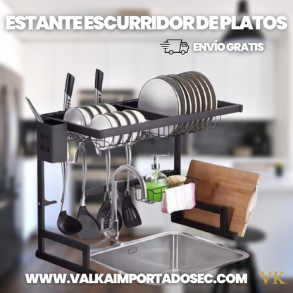 ESTANTERÍA ESCURRIDOR DE PLATOS + ENVÍO GRATIS