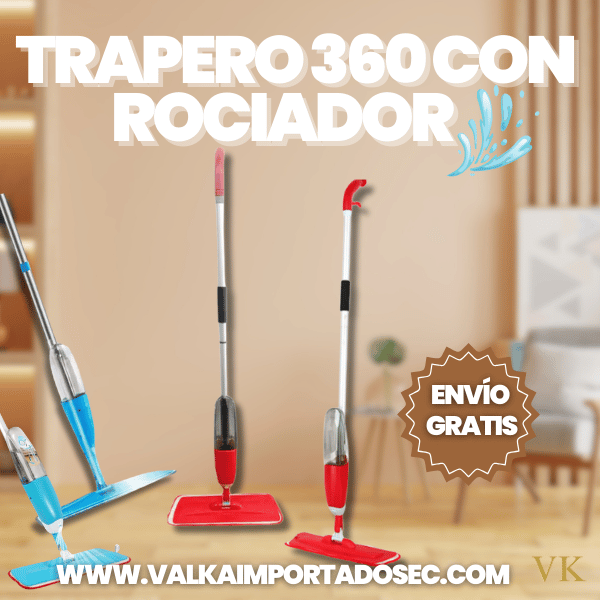 TRAPERO 360 CON ROCIADOR + ENVÍO GRATIS