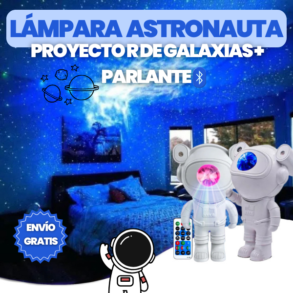 ASTRONAUTA PROYECTOR DE GALAXIAS 🪐 + ENVIO GRATIS